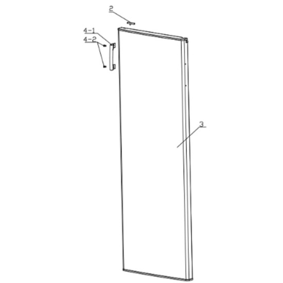 Porte Freezer Silver (repère 3) FR001720