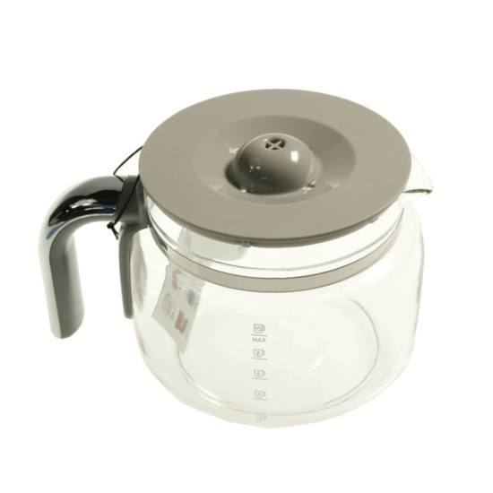 Carafe en verre avec  poignée chromée pour machine à café DCGC01, 697650076