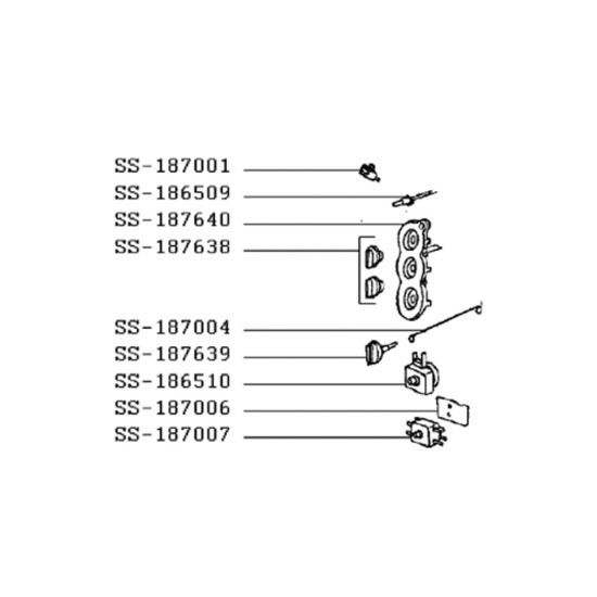 Bouton de thermostat (repère SS-187639) SS-187639