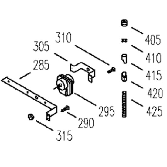 Etrier fixation ventilateur (repère 305) 7042803