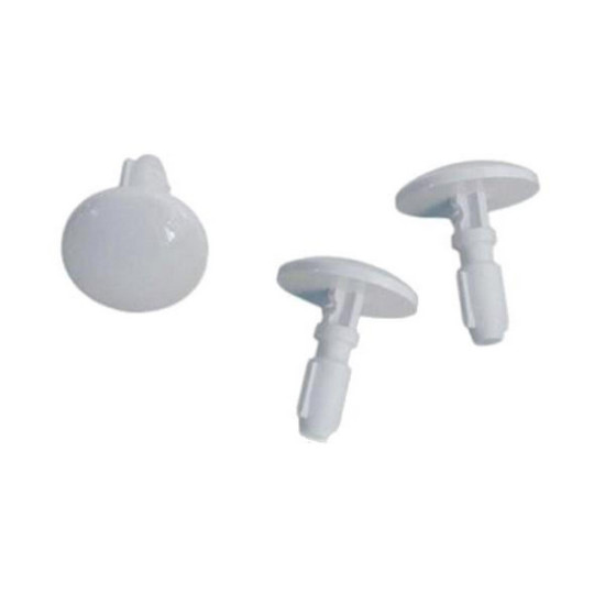 Lot de 3 boutons blancs 74X2994