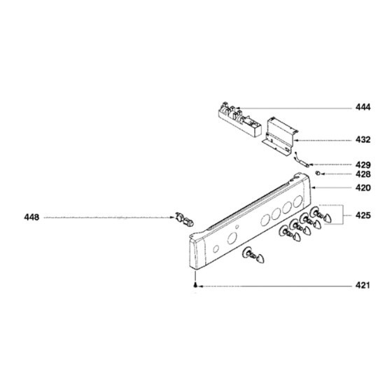 Bouton thermostat (repère 425) 74X4910