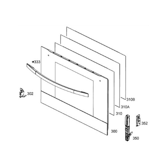 Vitre extérieure (repère 300) 3578708368