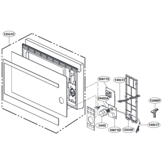 Platine principale (repère 16871s) EBR81609743
