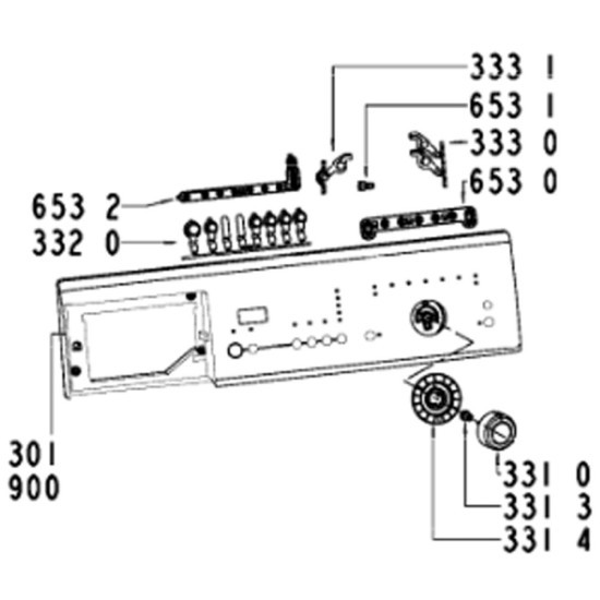 Bouton (repère 332 0) d'origine 481213448395