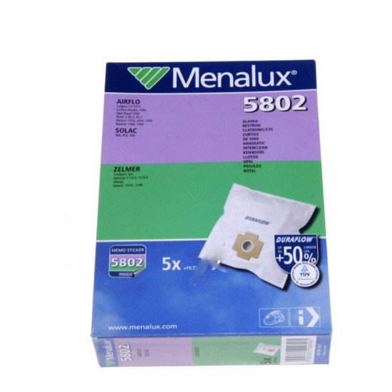 Lot de 5 sacs + 1 filtre moteur 9001961920