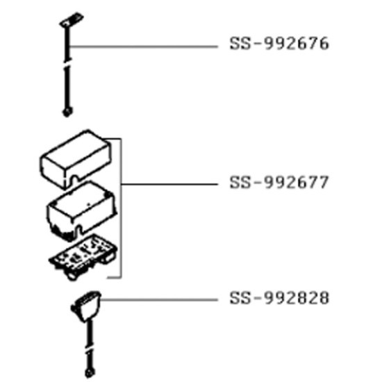 Carte électronique + support SS-992677