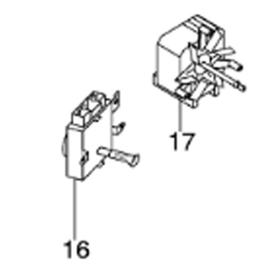 Moteur tourne-broche (repère 16) C00116544