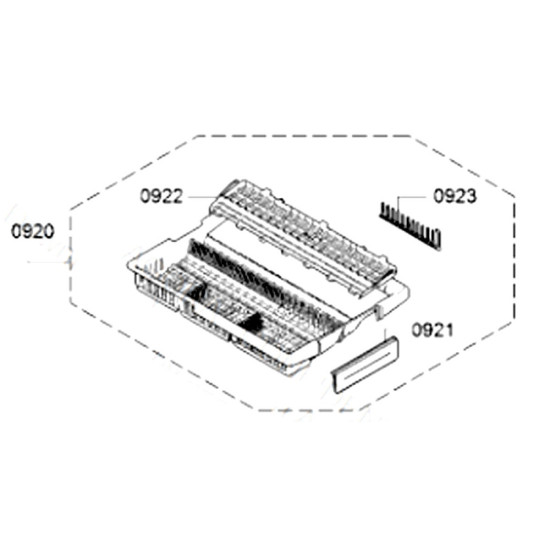 Tiroir à couverts (repère 920) 00773793