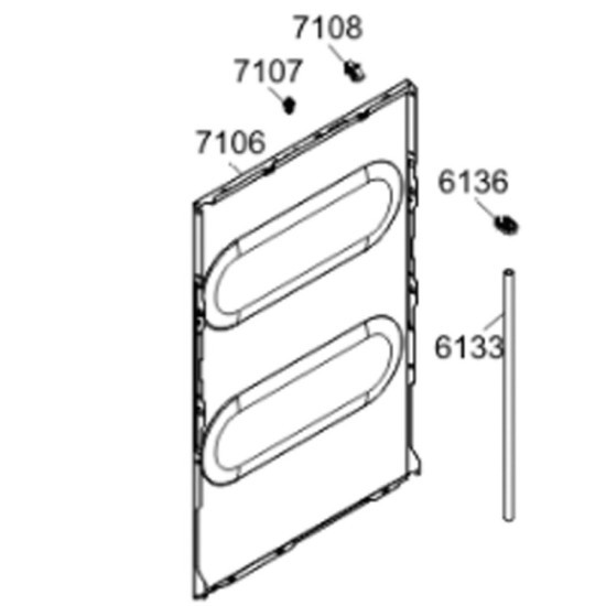 Panneau latéral cabinet wmd-80 la070 ( 7106) 408558