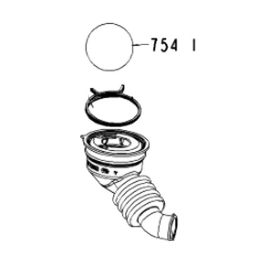 Boule plastique repère 754 1 d'origine 481253029445, C00332473