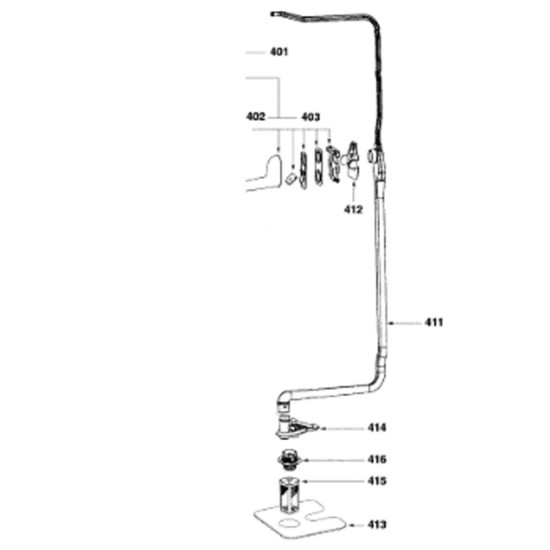 Arrivée de bras (repère 411) 32X2581