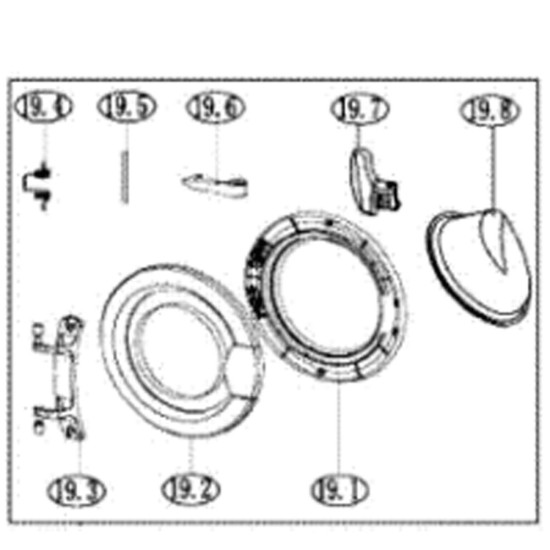Cadre de hublot (repère 19.1) 25401