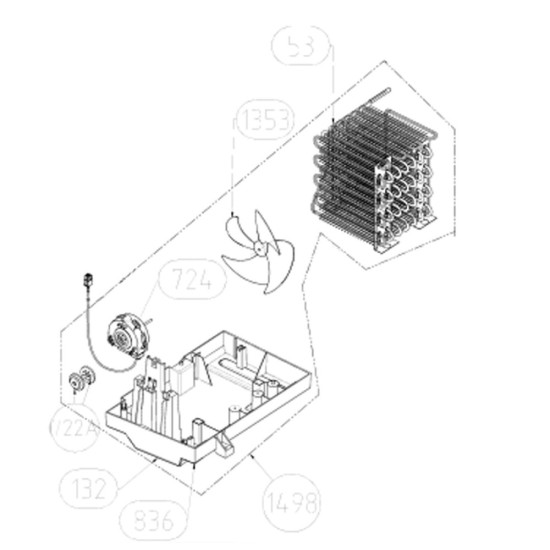 Bac d'évaporation (repère 132) 5704250100