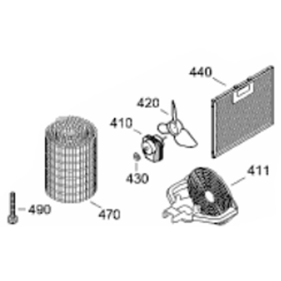 Ailette de ventilateur (repère 420) 6299699