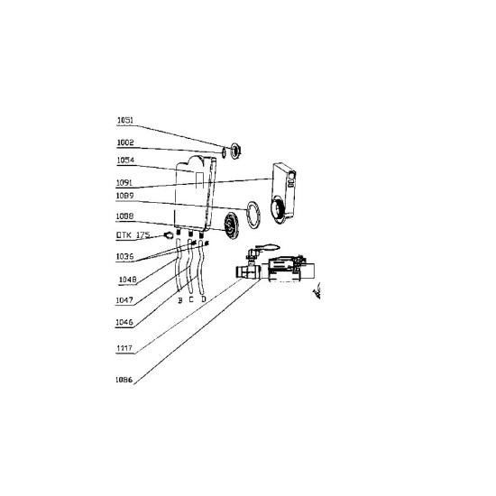 Pressostat avec durite (repère 1117) 480A31