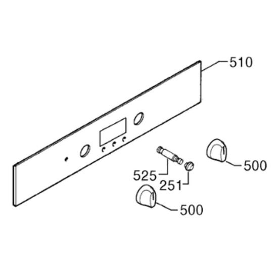 Touche programmation (repère 525) 3550293017