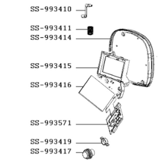 Carte électronique écran (repère SS-993571) SS-993571
