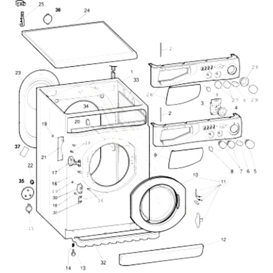 Heurtoir moteur (repère 37) C00082762