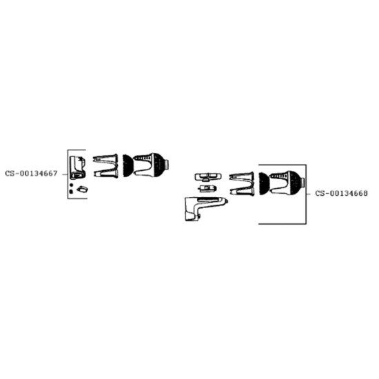Boitier avant et interrupteur (repère CS-00134668) CS-00134668