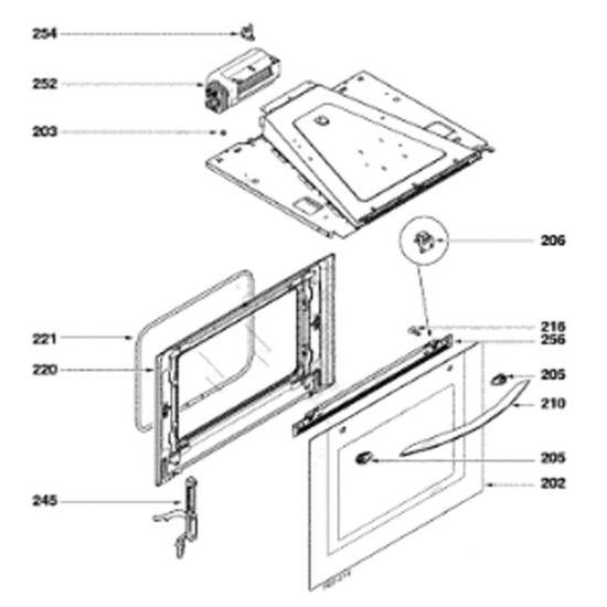 Joint de porte (repère 221) 74X9805