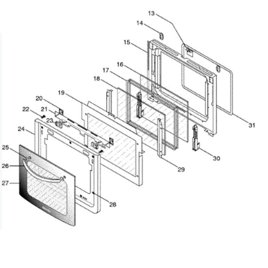Ecran de répartition des flux colle (repère 19) C00138906