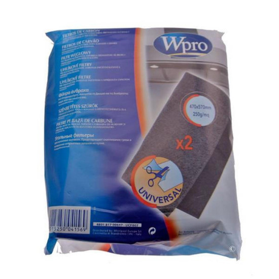Filtre charbon antiodeurs 470x970 mm à découper 484000008525, 300004KDK