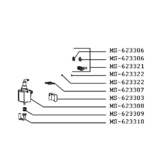 Isolant pompe (repère MS-623303) 506149, MS-623303