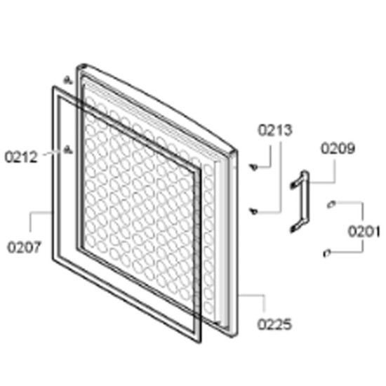 Porte de congélateur (repère 0225) 00686651