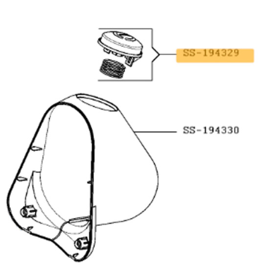 Bouton + ressort SS-194329