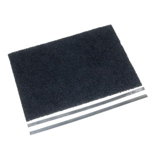 Filtre charbon (30,5x22,5cm + 2 tringles de fixation (à l'unité) 74X5226