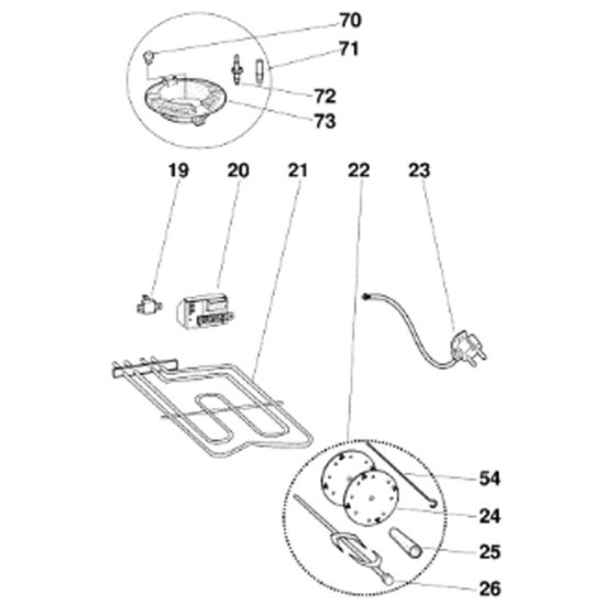 Cable alimentation (repère 23) C00084798