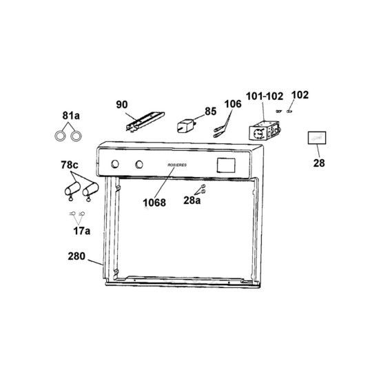Manette thermostat (repère 78c) 93754166