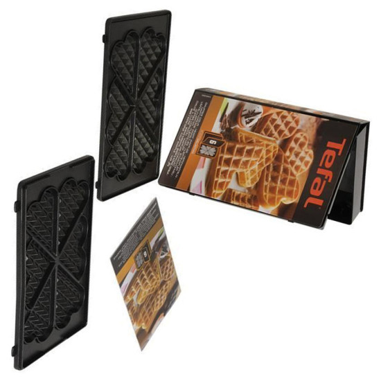 2 plaques gaufre cœur XA800612