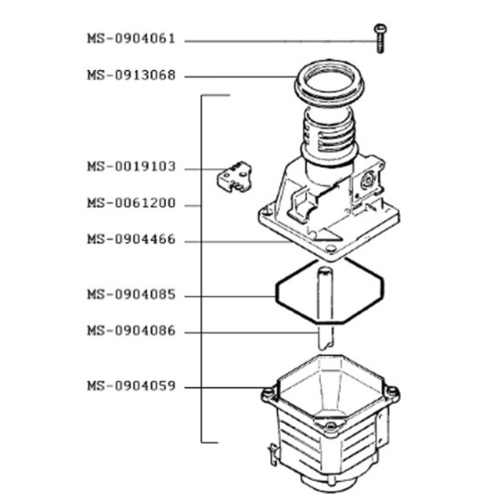 Support porte-filtre (repère MS-0904067) MS-0904067