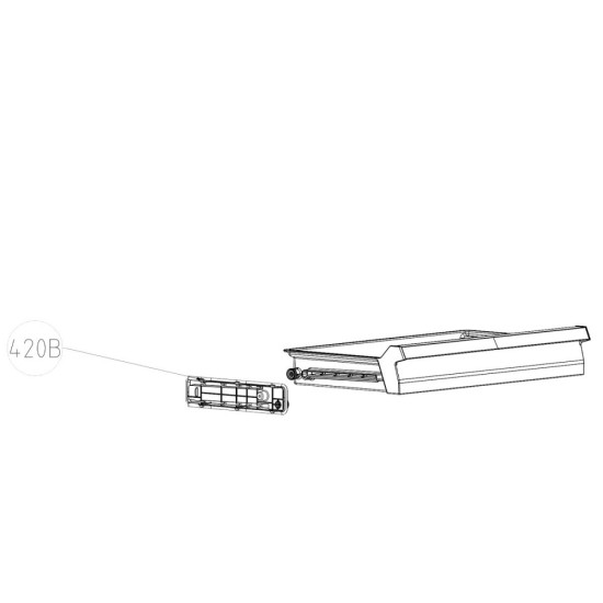 Rail télescopique (repère 420B) 5930720200