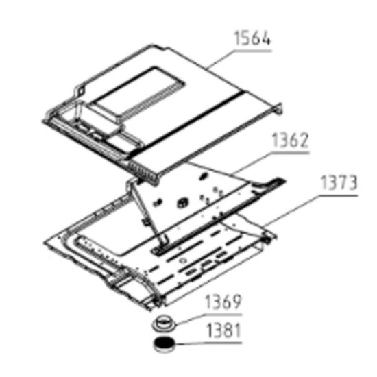 Plafond de four bio 60 ng3 (repère 1564) 545495