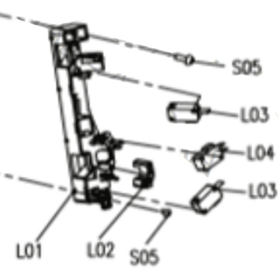 Support Micro Interrupteur (repère l01) CU002025