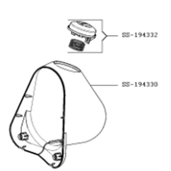 Bouton + ressort (repère SS-194332) SS-194332