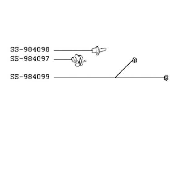 Manette thermostat beige (repère SS-984097) SS-984097