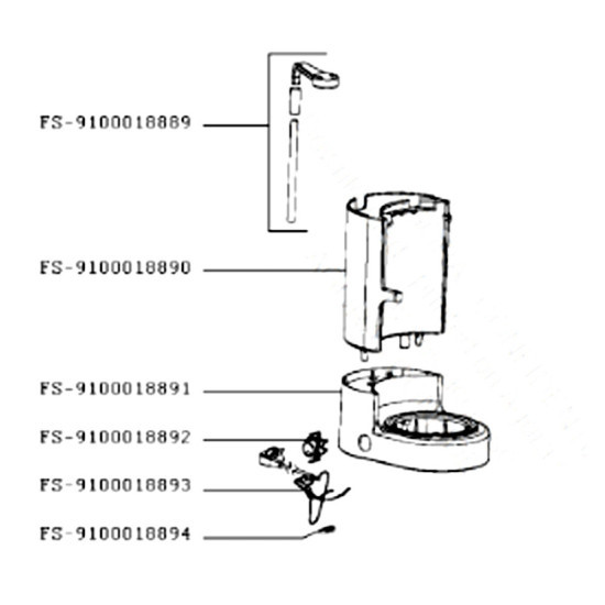 Réservoir à eau (repère FS-9100018890) FS-9100018890