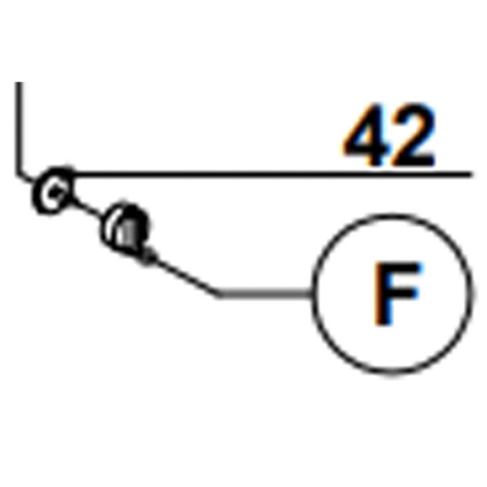 Bouton volume d'eau repère f 503806