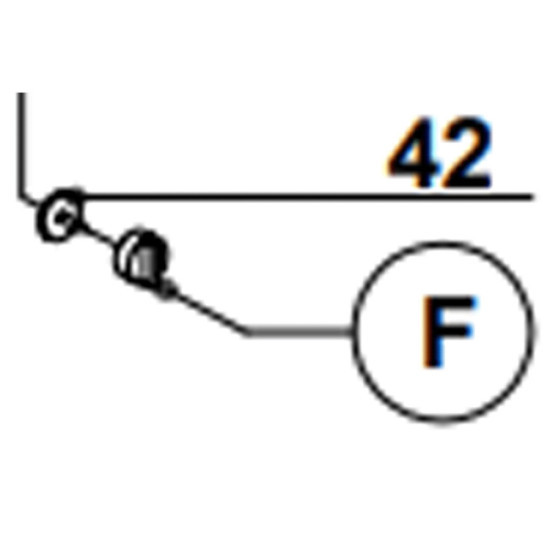 Bouton volume d'eau repère f 503806