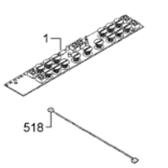 Câblage module électronique 500m (repère 518) 3872025014
