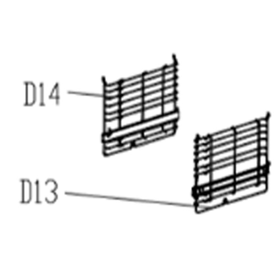 Grille Laterale G (repère 14) CU000534
