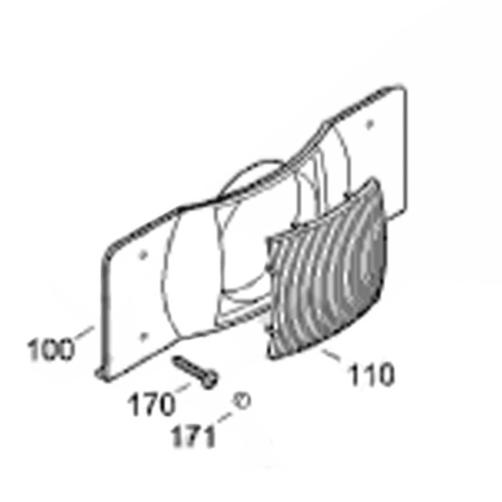 Cache ventilateur (repère 100) 9006219