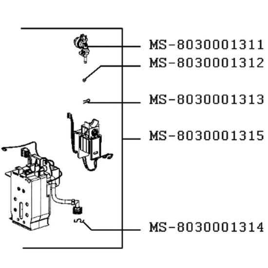 Clapet (repère MS-8030001311) MS-8030001311