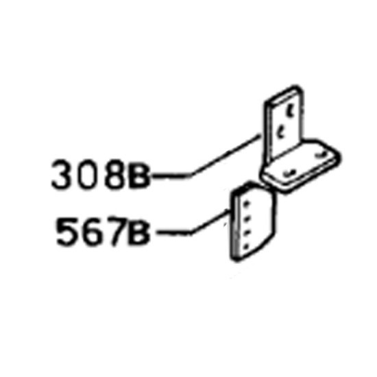 Charnière inférieure (repère 308b) 1240019008