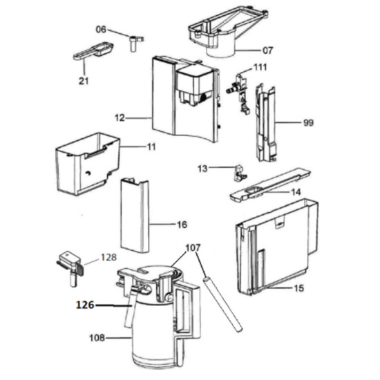 Pipette (repère 128) 273825