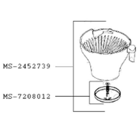 Porte filtre (repère MS-2452739) MS-2452739